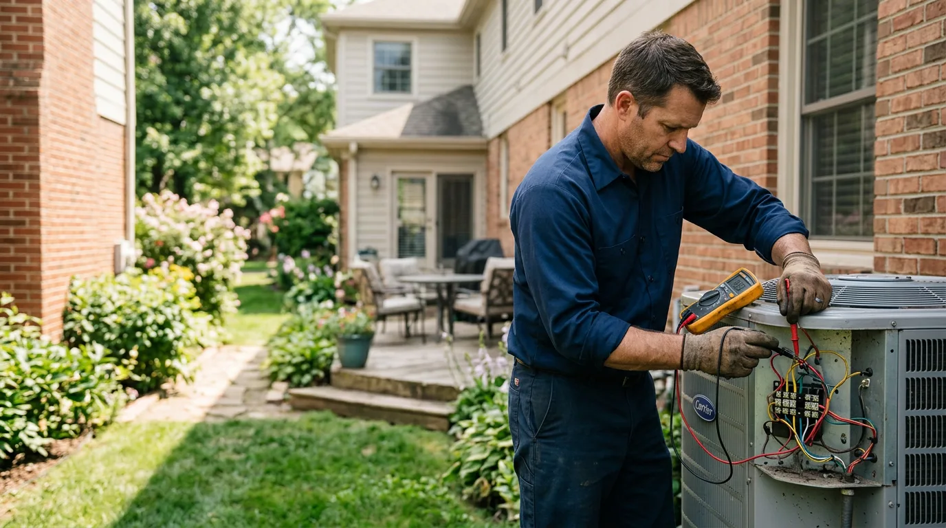HVAC technician working near Hartford, NY
